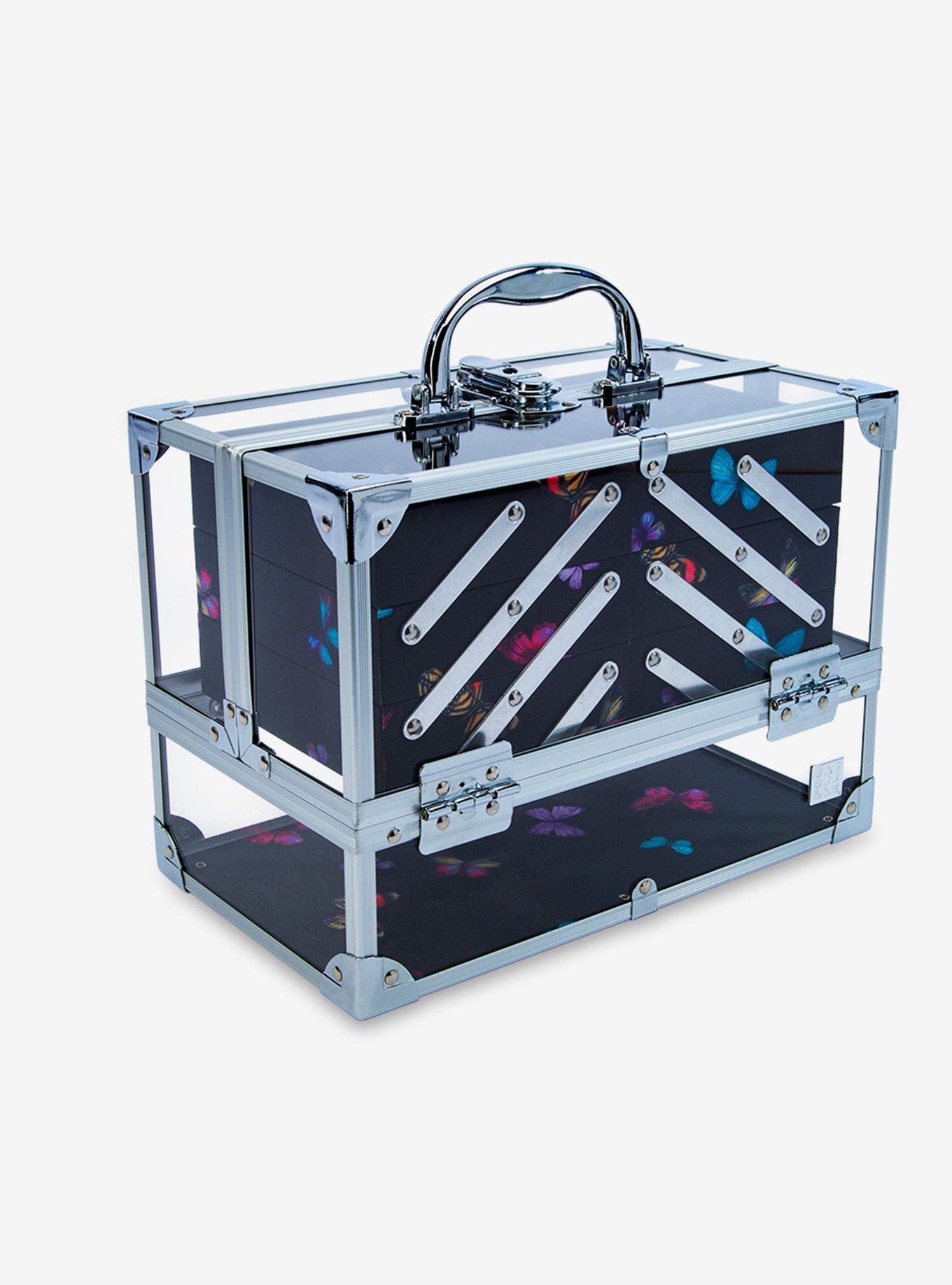 Caboodles Medium Neat Freak Train Case Social Butterfly BoxLunch