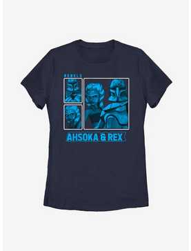 Star Wars: The Clone Wars Rex And Ahsoka Rebels Womens T-Shirt, , hi-res