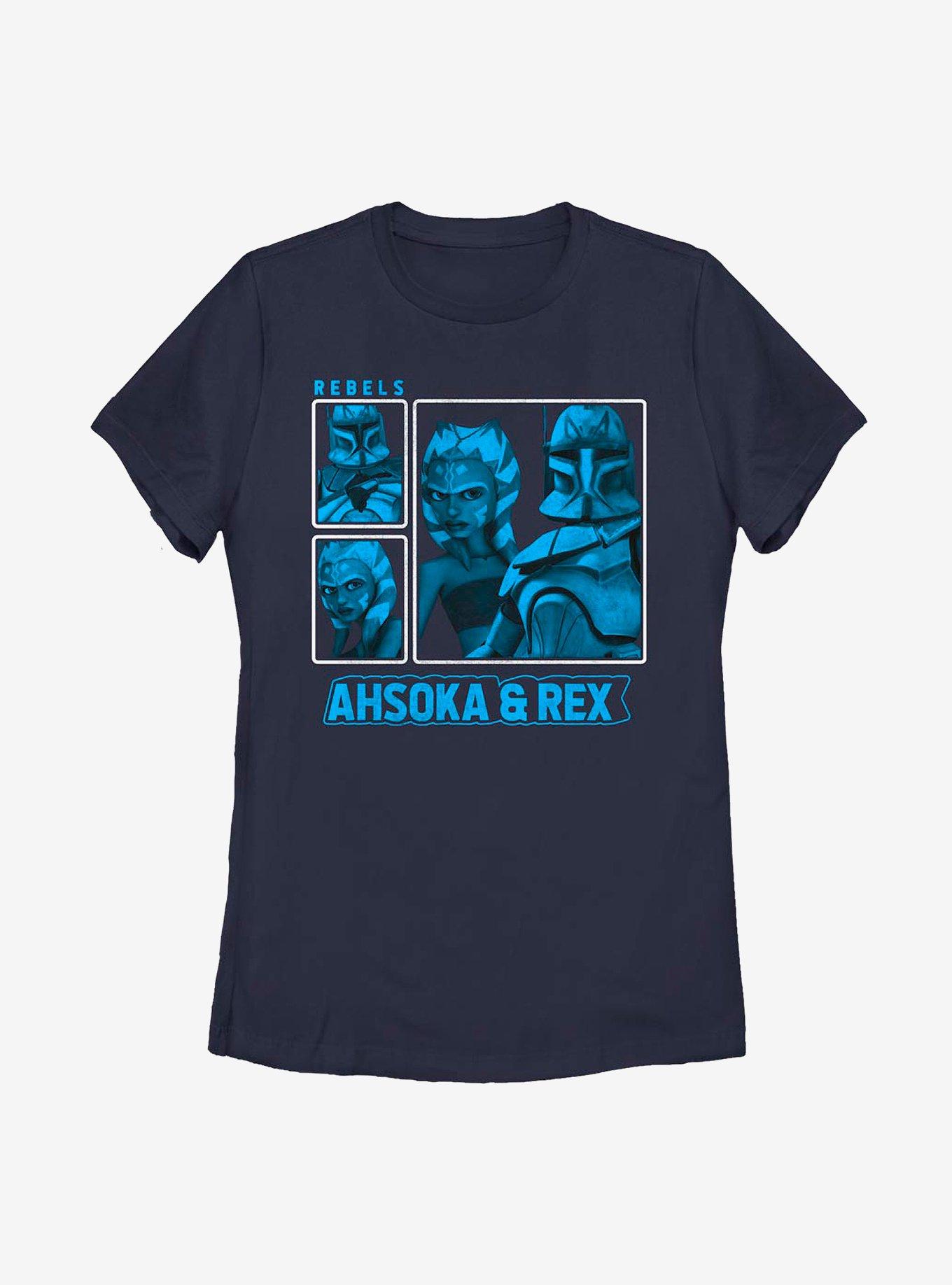 Star Wars: The Clone Wars Rex And Ahsoka Rebels Womens T-Shirt, , hi-res