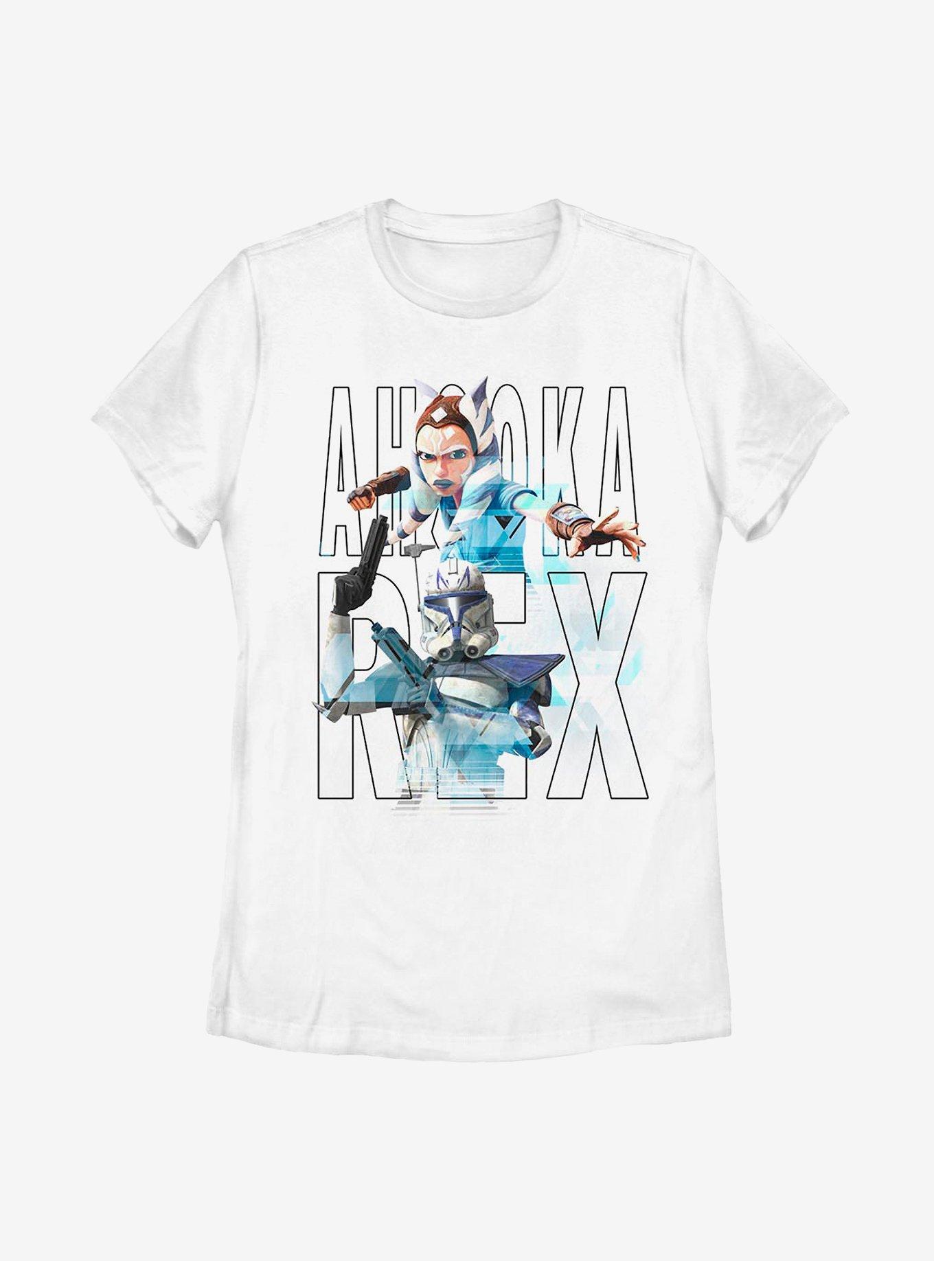 Star Wars: The Clone Wars Rex And Ahsoka Names Womens T-Shirt, , hi-res