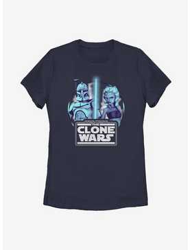 Star Wars: The Clone Wars Rex And Ahsoka Circle Womens T-Shirt, , hi-res