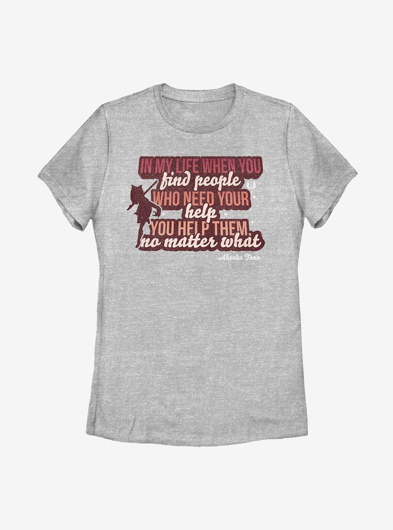 Star Wars: The Clone Wars Ahsoka Help Others Womens T-Shirt, , hi-res