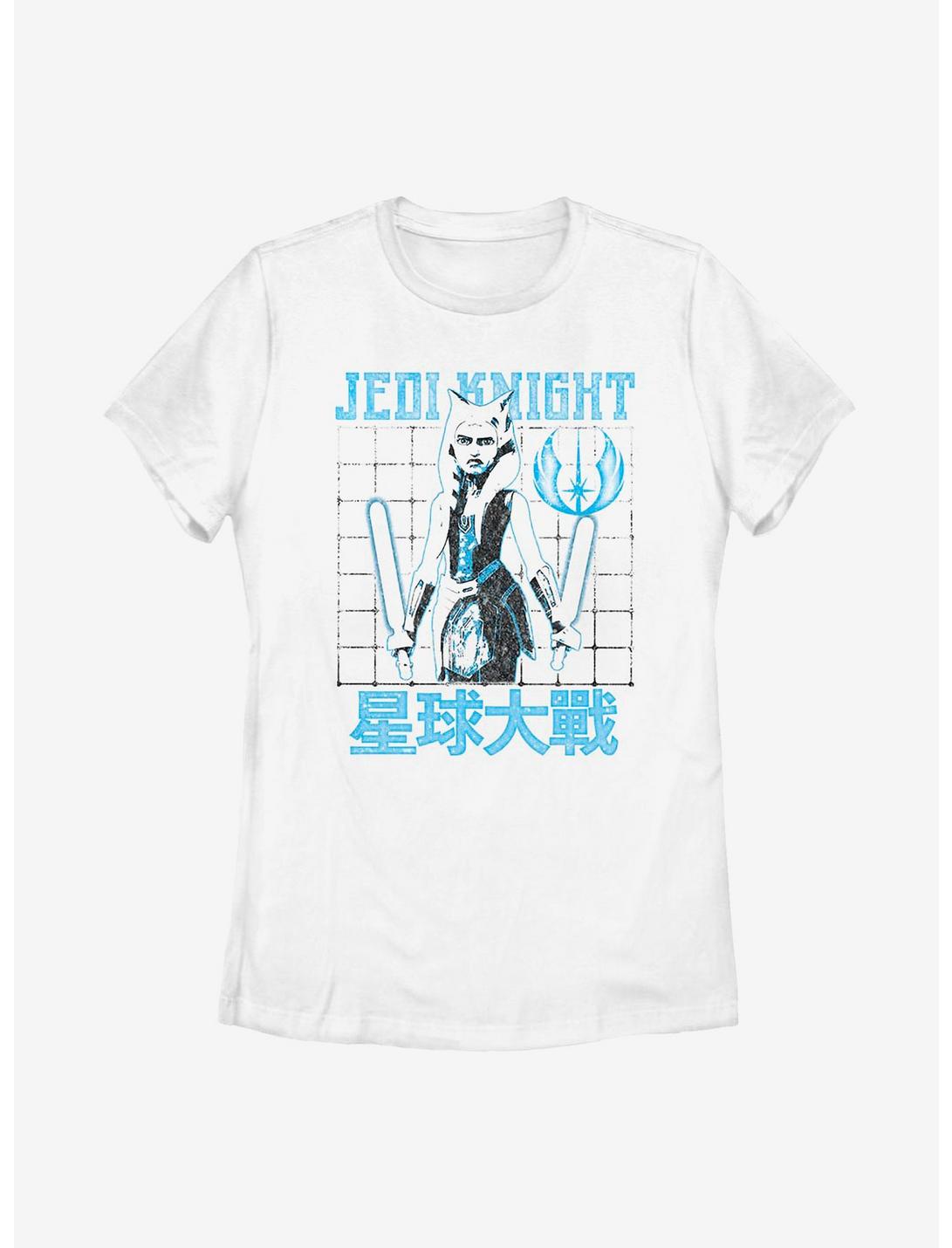 Star Wars: The Clone Wars Ahsoka Jedi Knight Tanos Tanto Womens T-Shirt, WHITE, hi-res