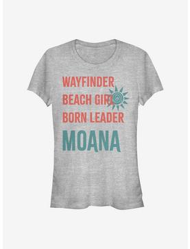 Disney Moana Born Leader Girls T-Shirt, ATH HTR, hi-res