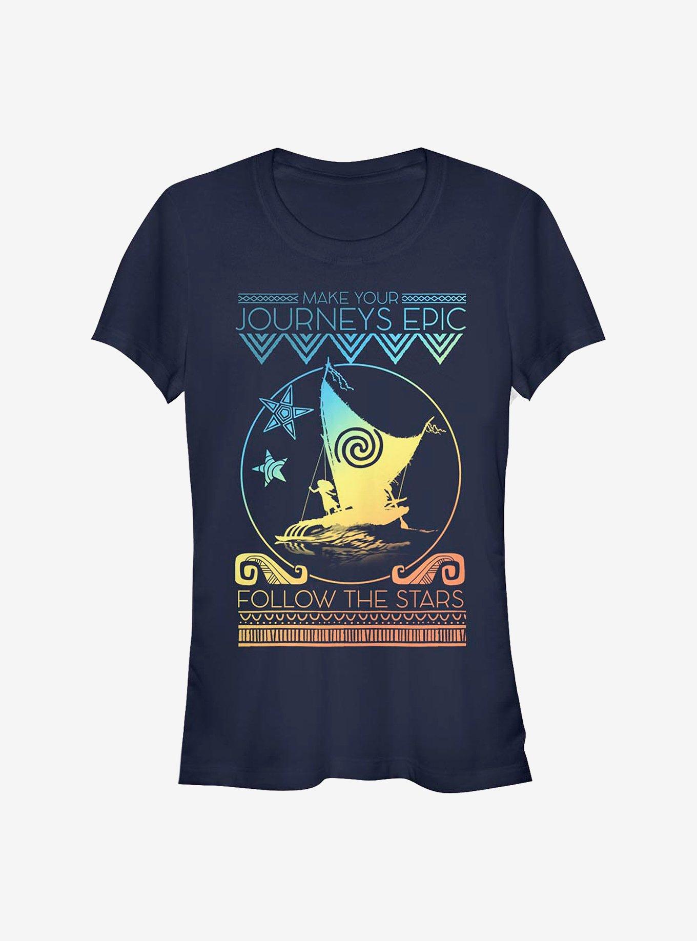 Disney Moana Follow The Stars Girls T-Shirt, BLACK, hi-res