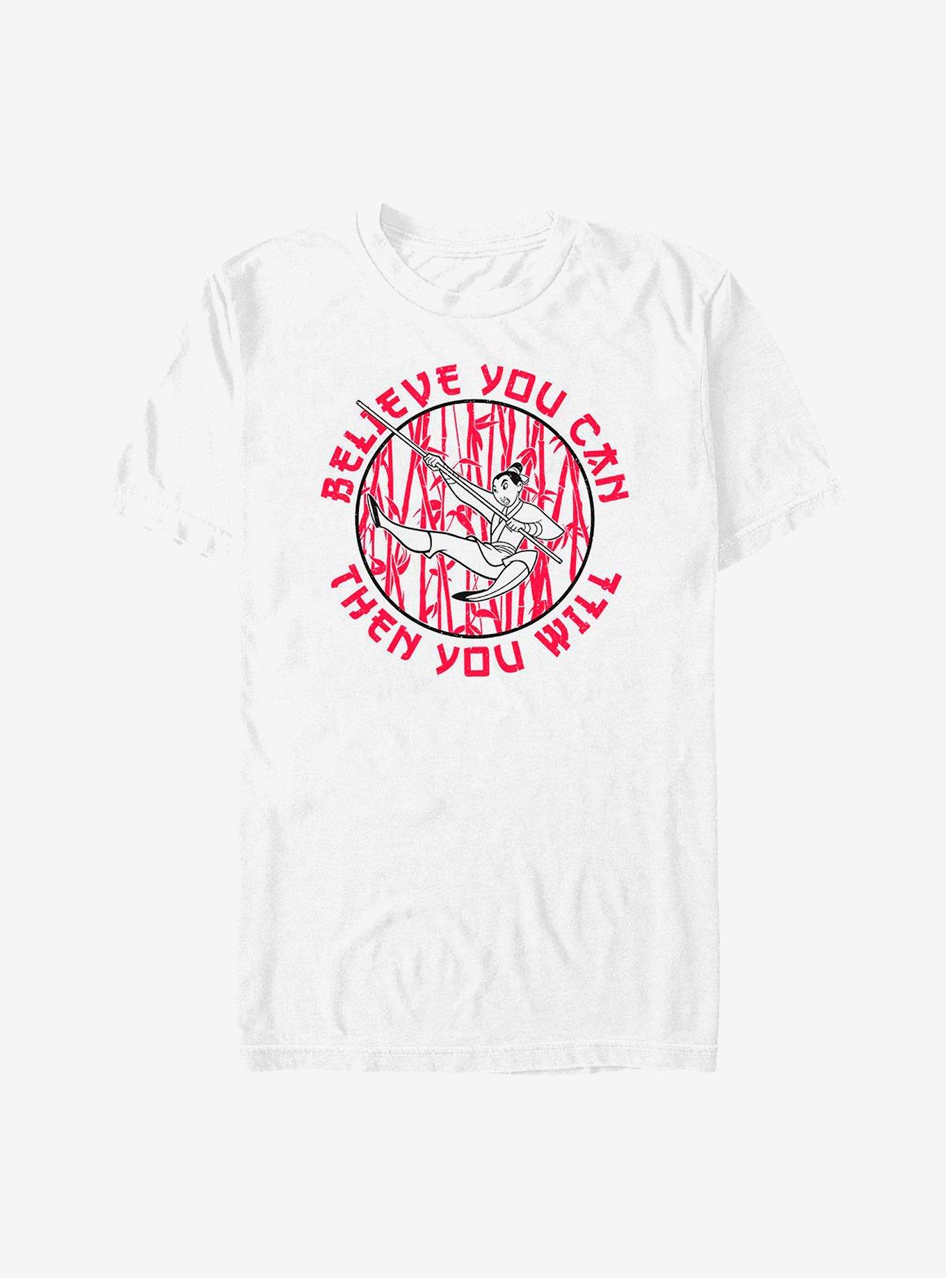 Disney Mulan Believe T-Shirt, WHITE, hi-res