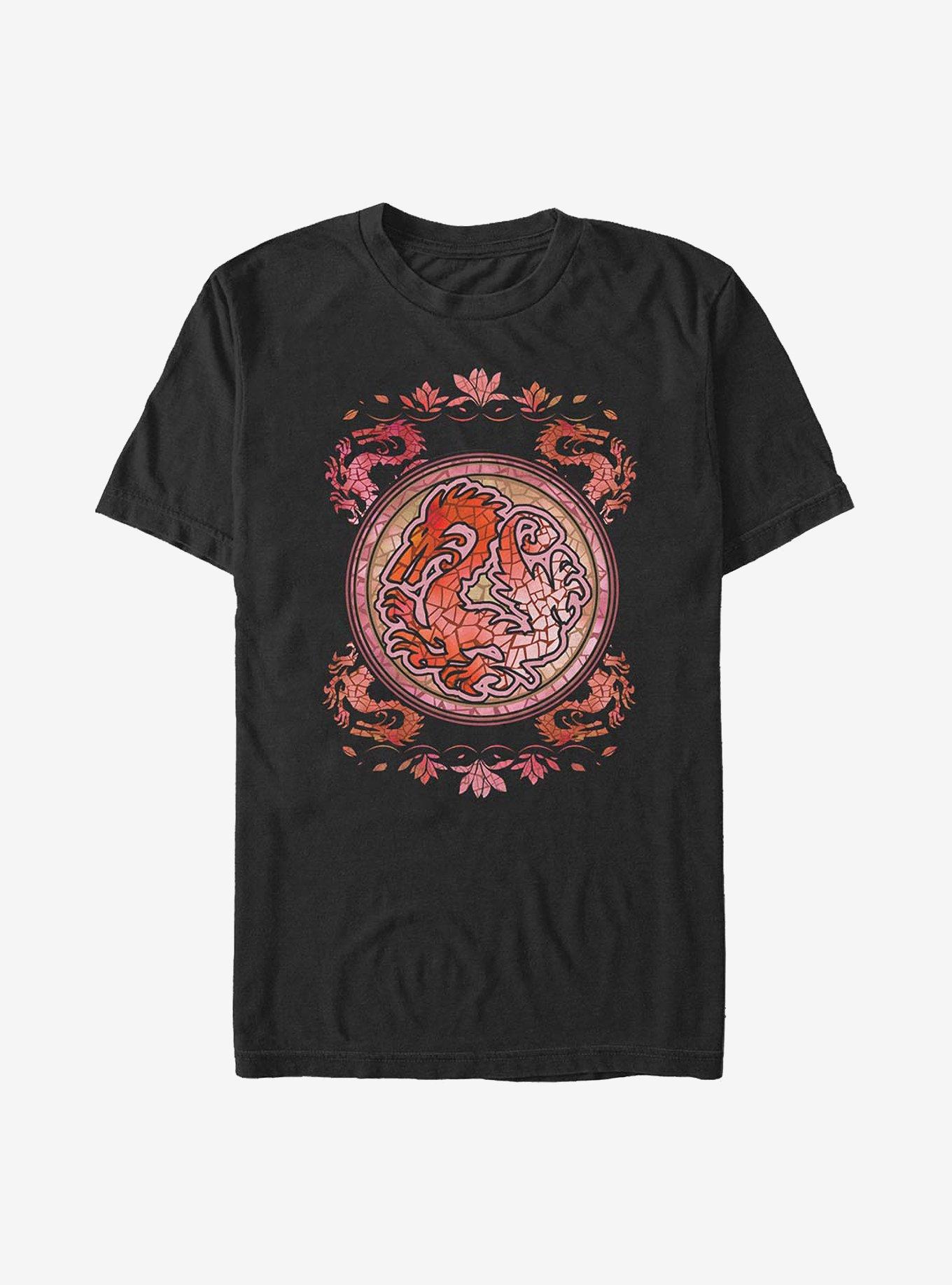 Disney Mulan Mushu Stained Glass T-Shirt, , hi-res