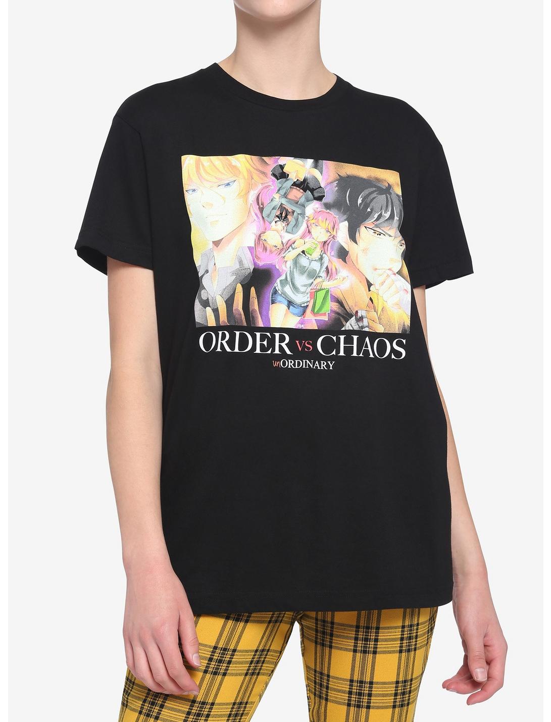 UnOrdinary Order Vs Chaos Boyfriend Fit Girls T-Shirt, MULTI, hi-res