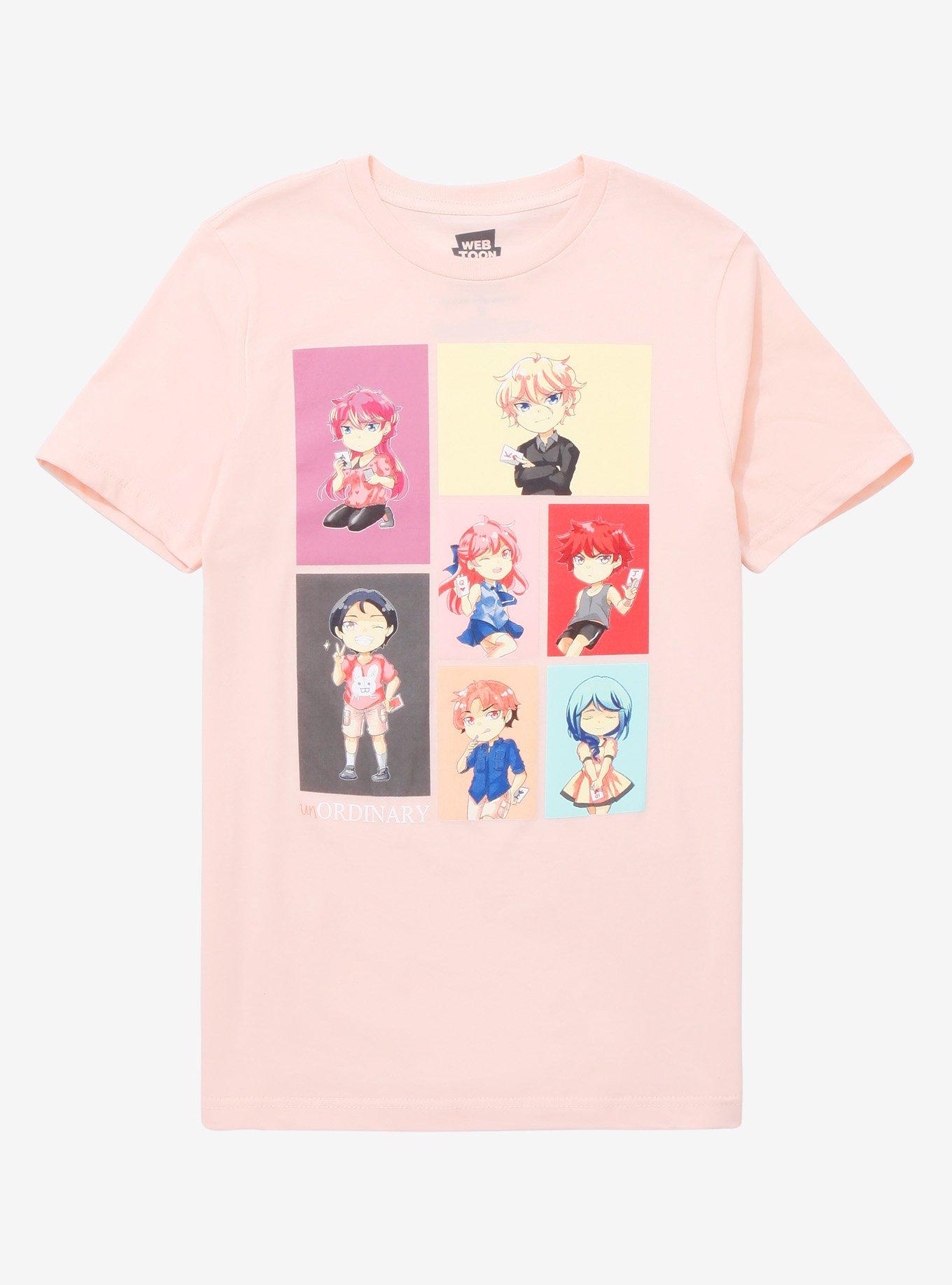 UnOrdinary Chibi Group Boyfriend Fit Girls T-Shirt, MULTI, hi-res