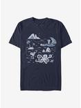 Disney Moana Voyage Collage T-Shirt, NAVY, hi-res