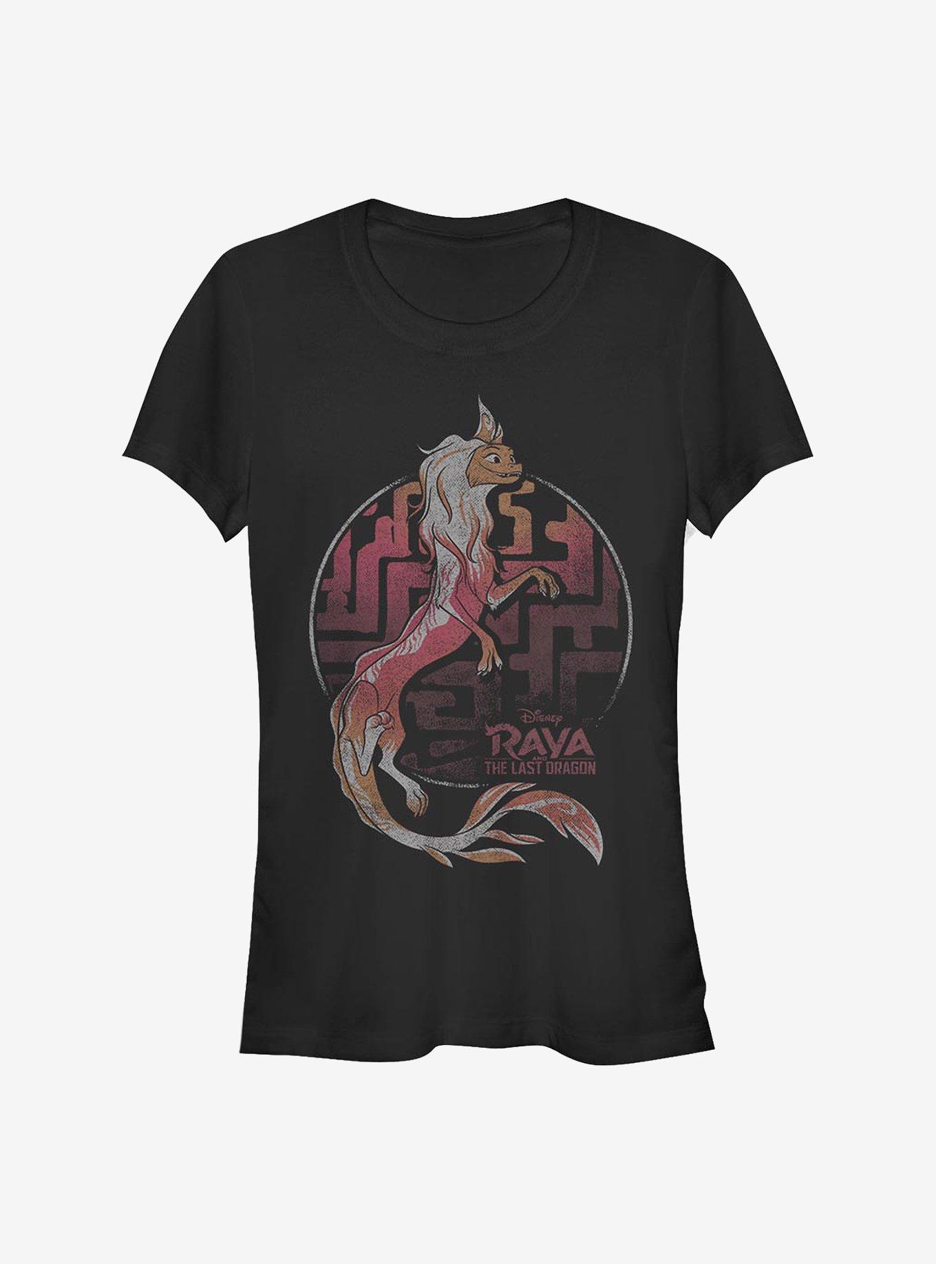 Disney Raya And The Last Dragon Sisu Movie Title Girls T-Shirt, BLACK, hi-res