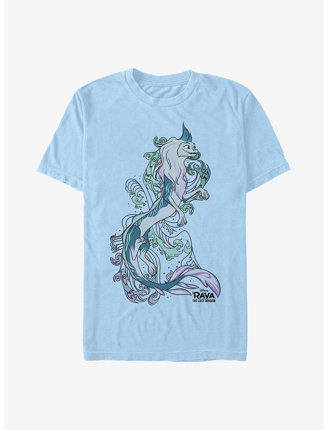 Disney Raya And The Last Dragon Sisu Waves T-Shirt, LT BLUE, hi-res