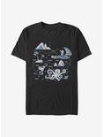 Disney Moana Votage Collage T-Shirt, BLACK, hi-res