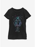 Disney Moana Outline Youth Girls T-Shirt, BLACK, hi-res