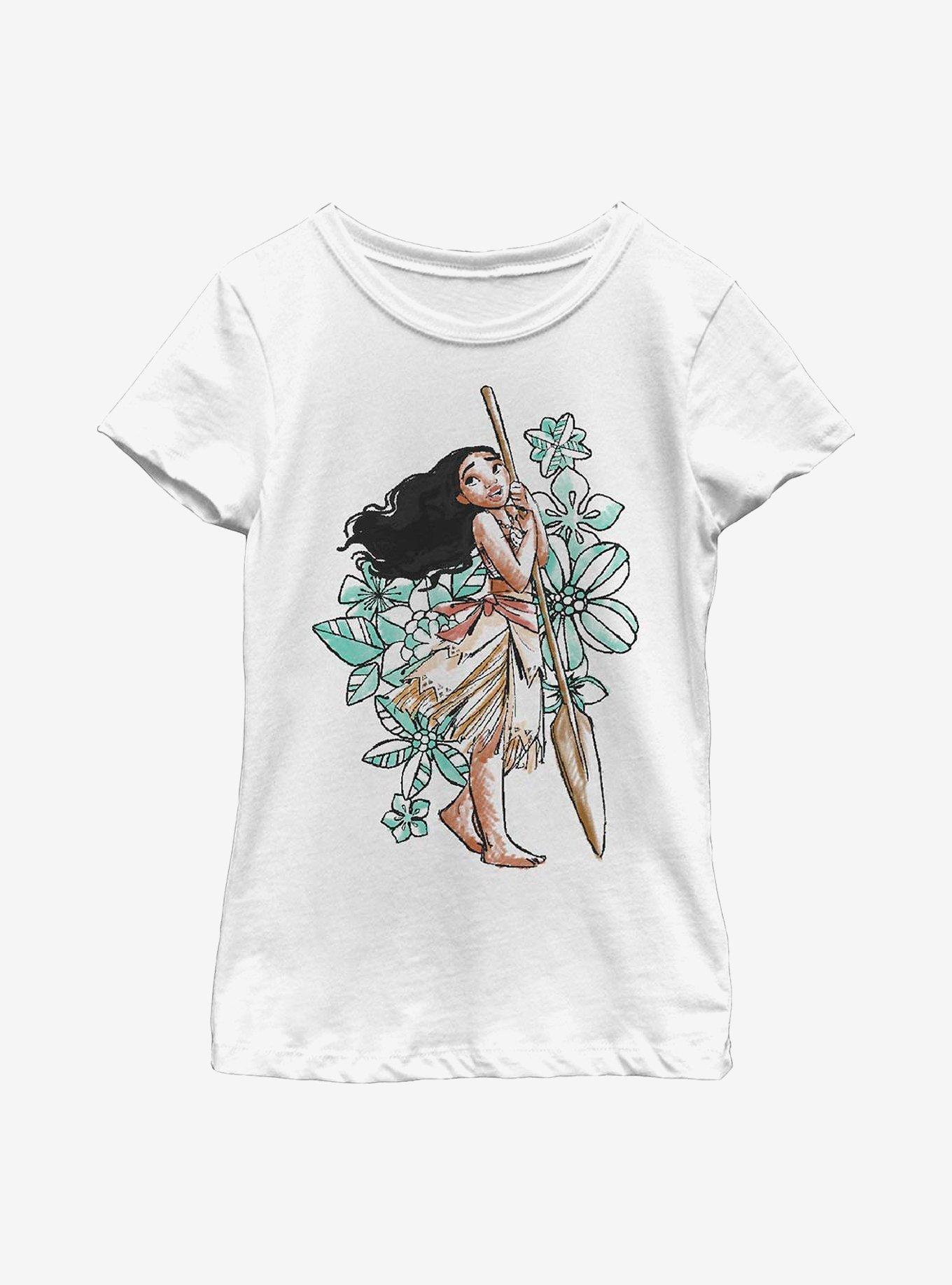 Disney Moana Sketch Youth Girls T-Shirt, , hi-res