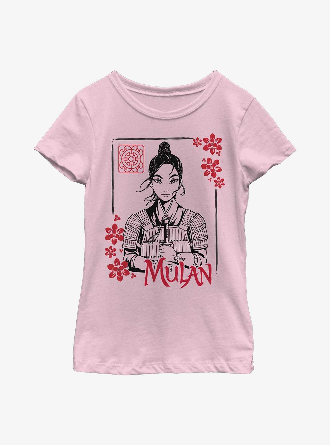 Disney Mulan Ink Line Youth Girls T-Shirt, , hi-res