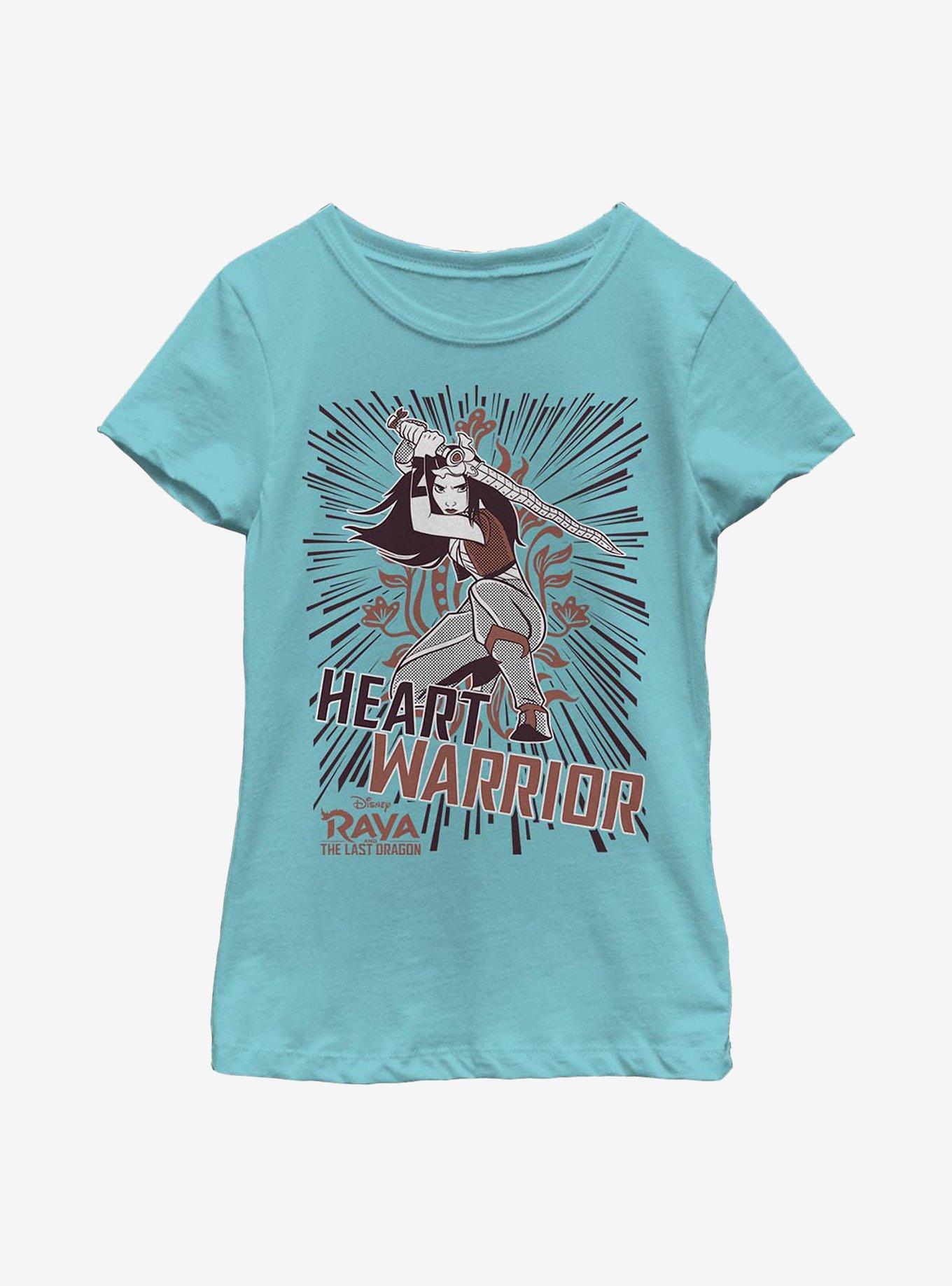 Disney Raya And The Last Dragon Heart Line Youth Girls T-Shirt, TAHI BLUE, hi-res