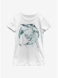 Disney Raya And The Last Dragon Watercolor Youth Girls T-Shirt, WHITE, hi-res