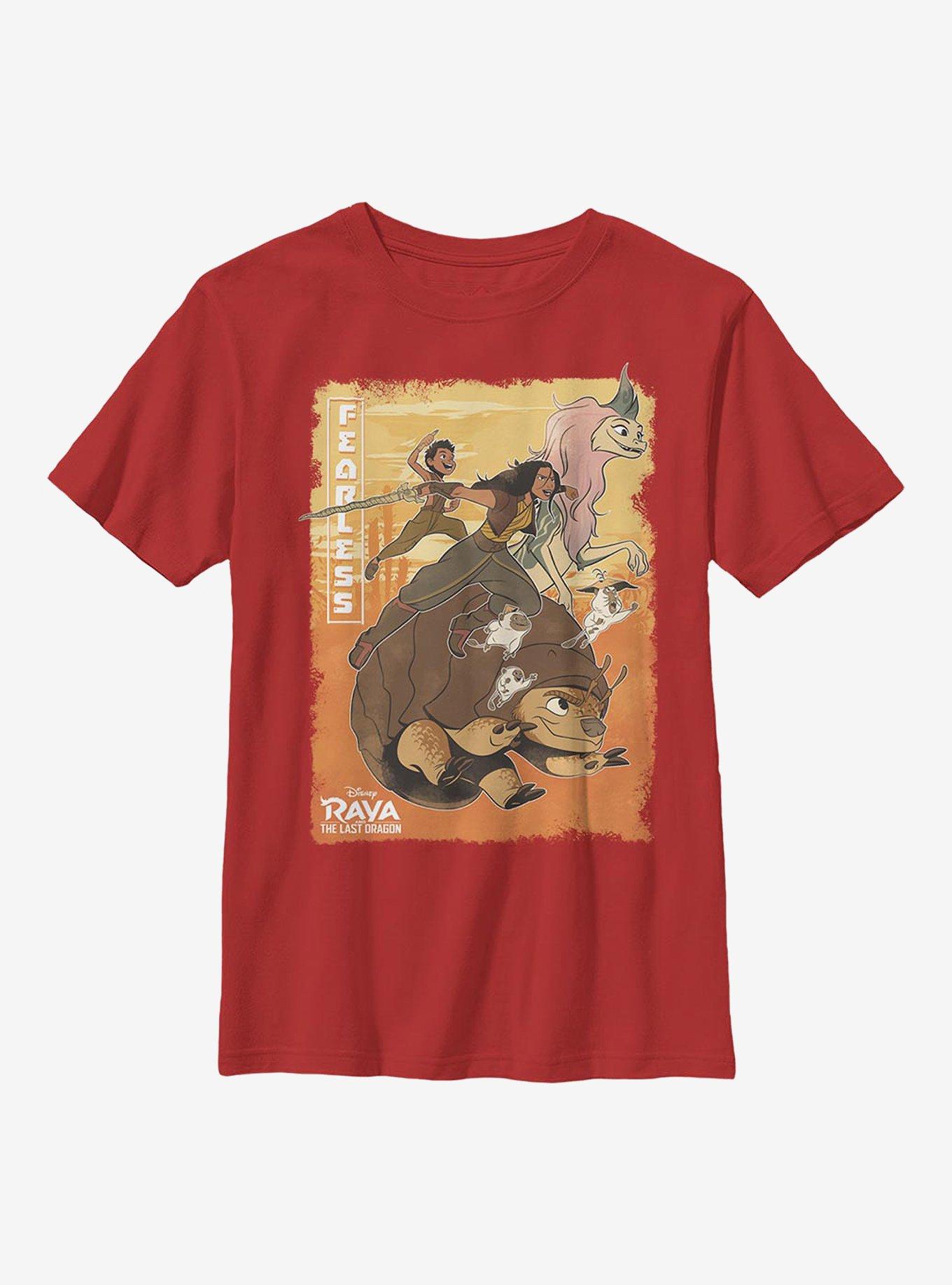 Disney Raya And The Last Dragon Bounce Group Youth T-Shirt, RED, hi-res