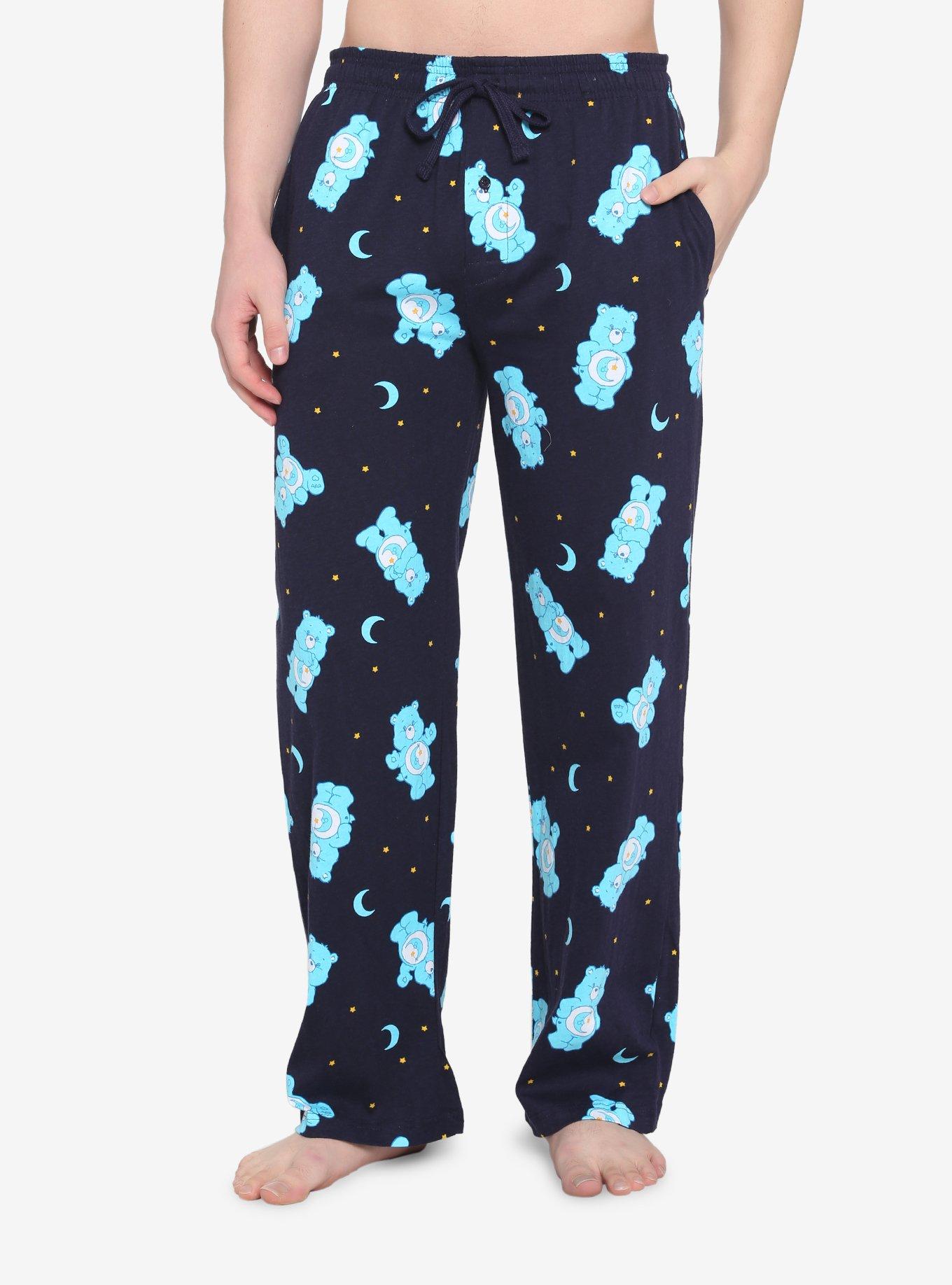 Men's Care Bears Bedtime Lounge Pajama Pants - Navy Blue : Target