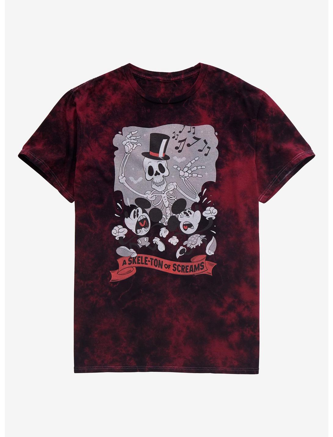 Disney Mickey Mouse Skeleton Screams T-Shirt, MULTI, hi-res
