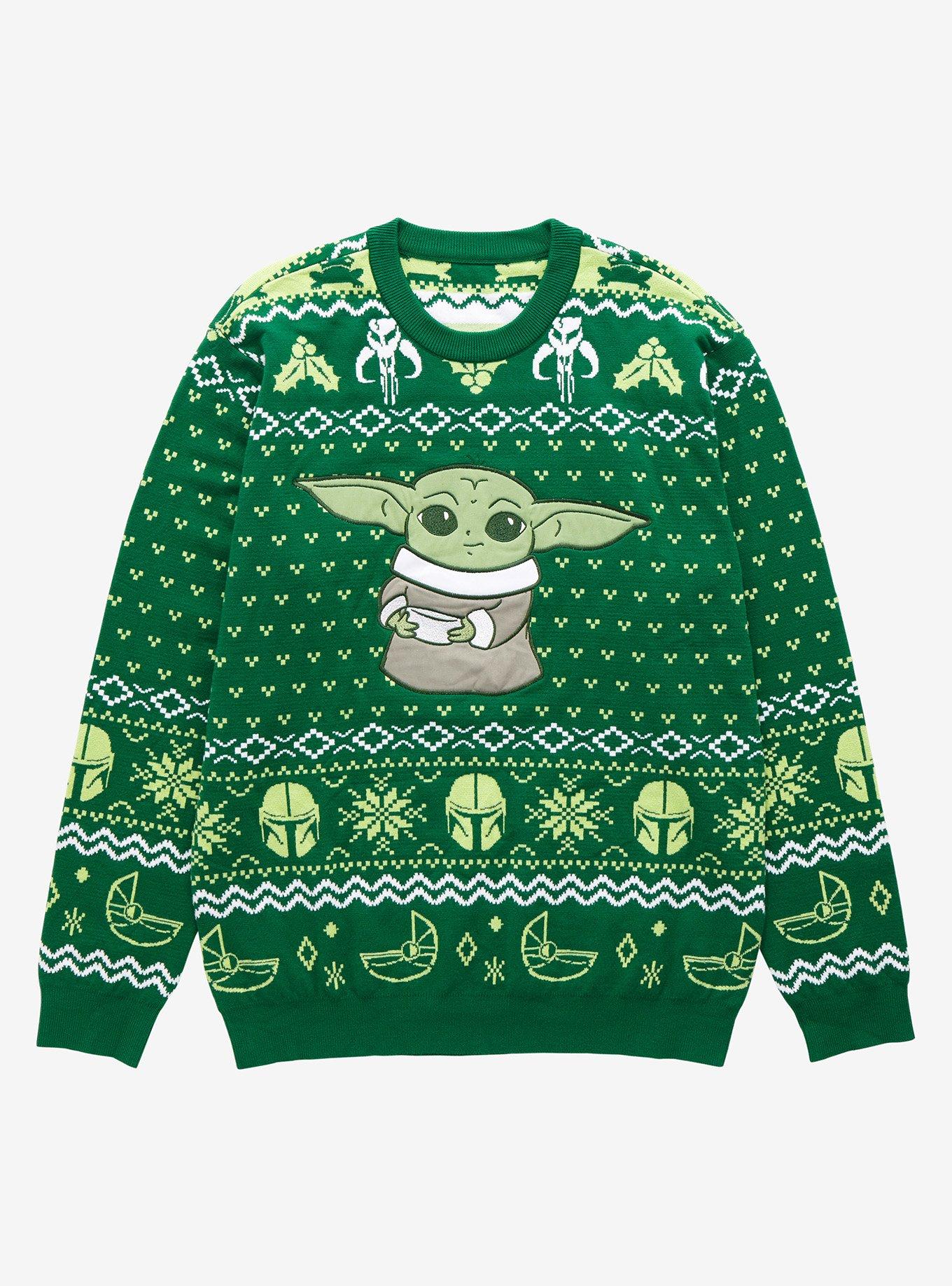 Star Wars The Mandalorian The Child Holiday Sweater - BoxLunch Exclusive, MULTI, hi-res