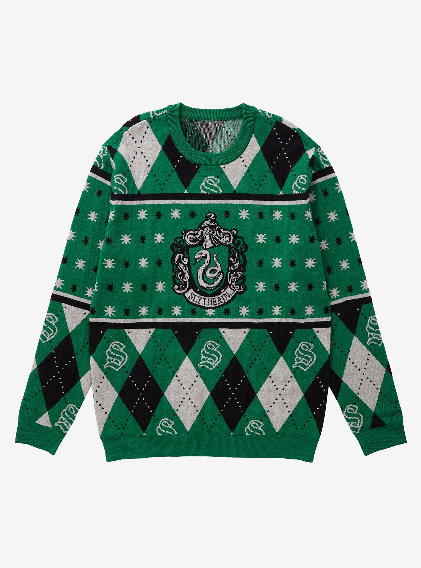 Harry Potter Slytherin Crest Holiday Sweater BoxLunch Exclusive