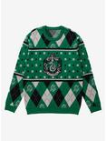 Harry Potter Slytherin Crest Holiday Sweater - BoxLunch Exclusive, MULTI, hi-res
