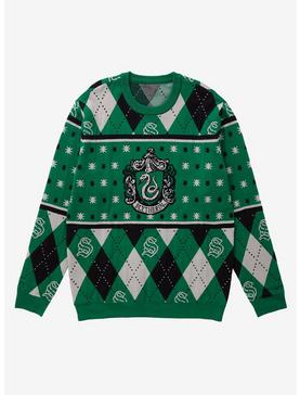 Harry Potter Slytherin Crest Holiday Sweater - BoxLunch Exclusive, , hi-res