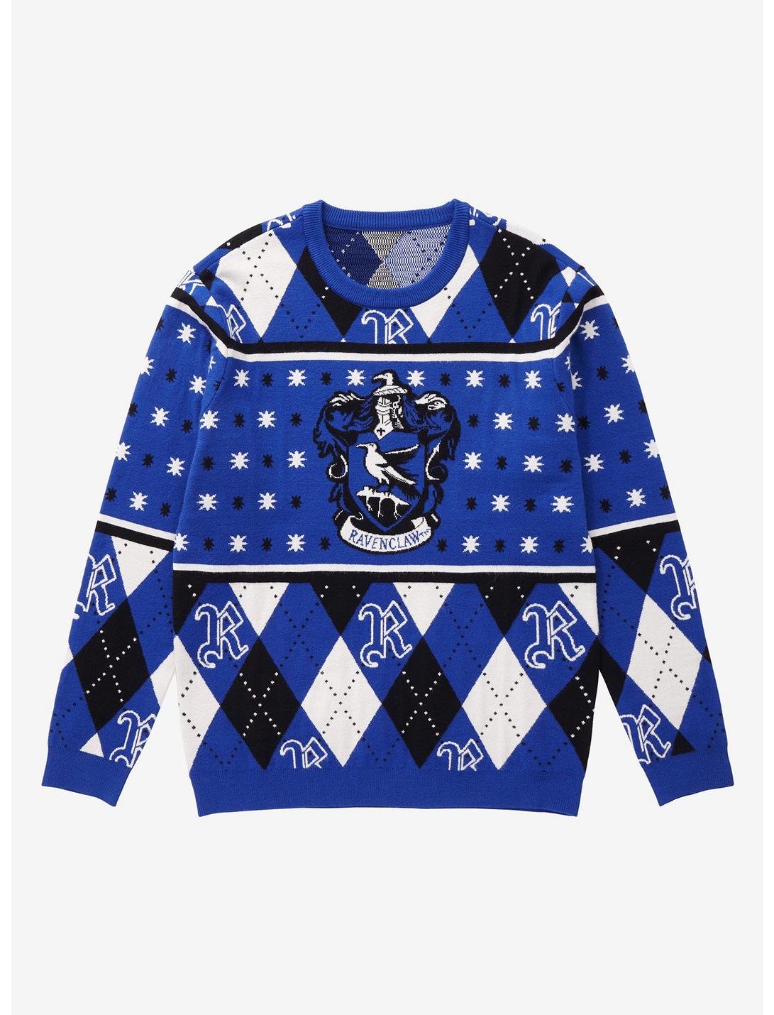 Harry Potter Ravenclaw Crest Holiday Sweater - BoxLunch Exclusive, MULTI, hi-res