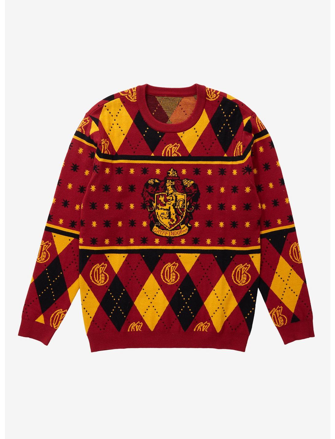 Harry Potter Gryffindor Crest Holiday Sweater - BoxLunch Exclusive, MULTI, hi-res