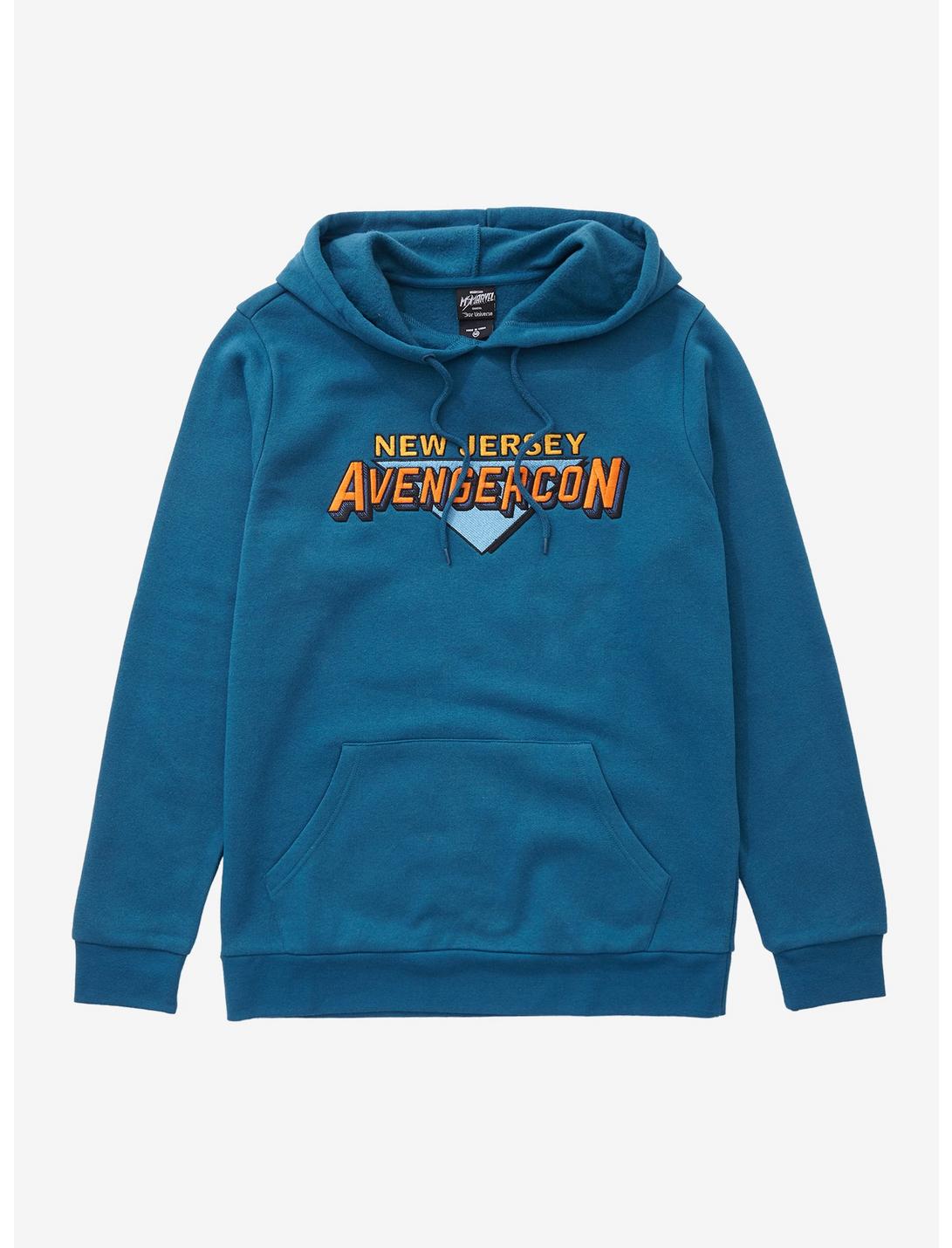 Our Universe Marvel Ms. Marvel New Jersey AvengerCon Hoodie - BoxLunch Exclusive, BLUE, hi-res