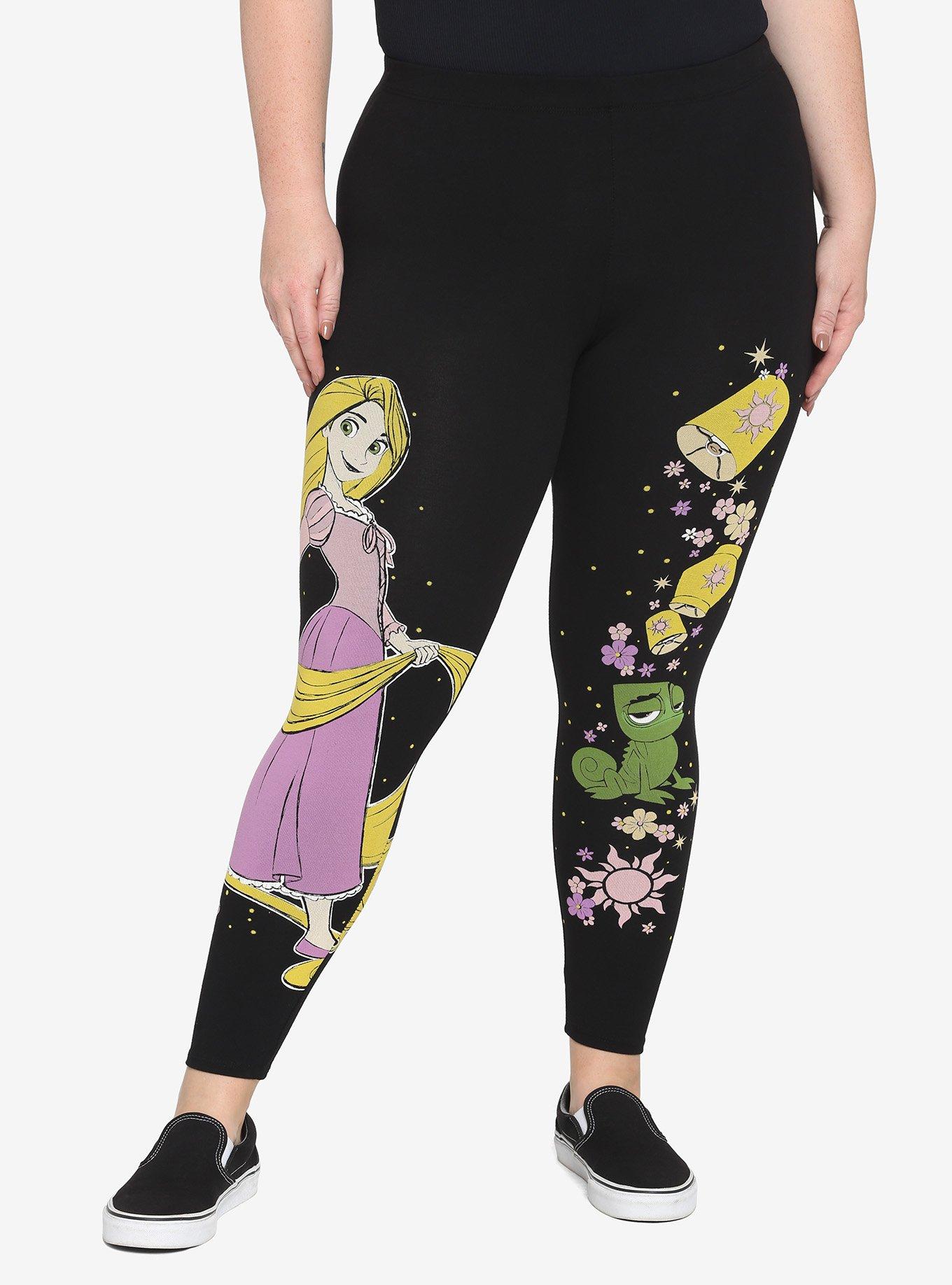 Disney Princess Tangled Rapunzel & Pascal Lantern Leggings Plus Size, MULTI, hi-res