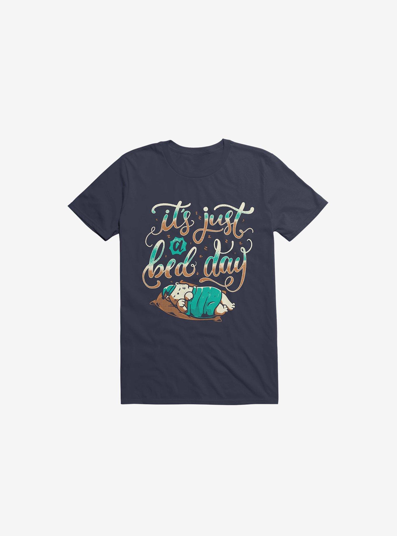 It's Just A Bed Day Navy Blue T-Shirt, , hi-res