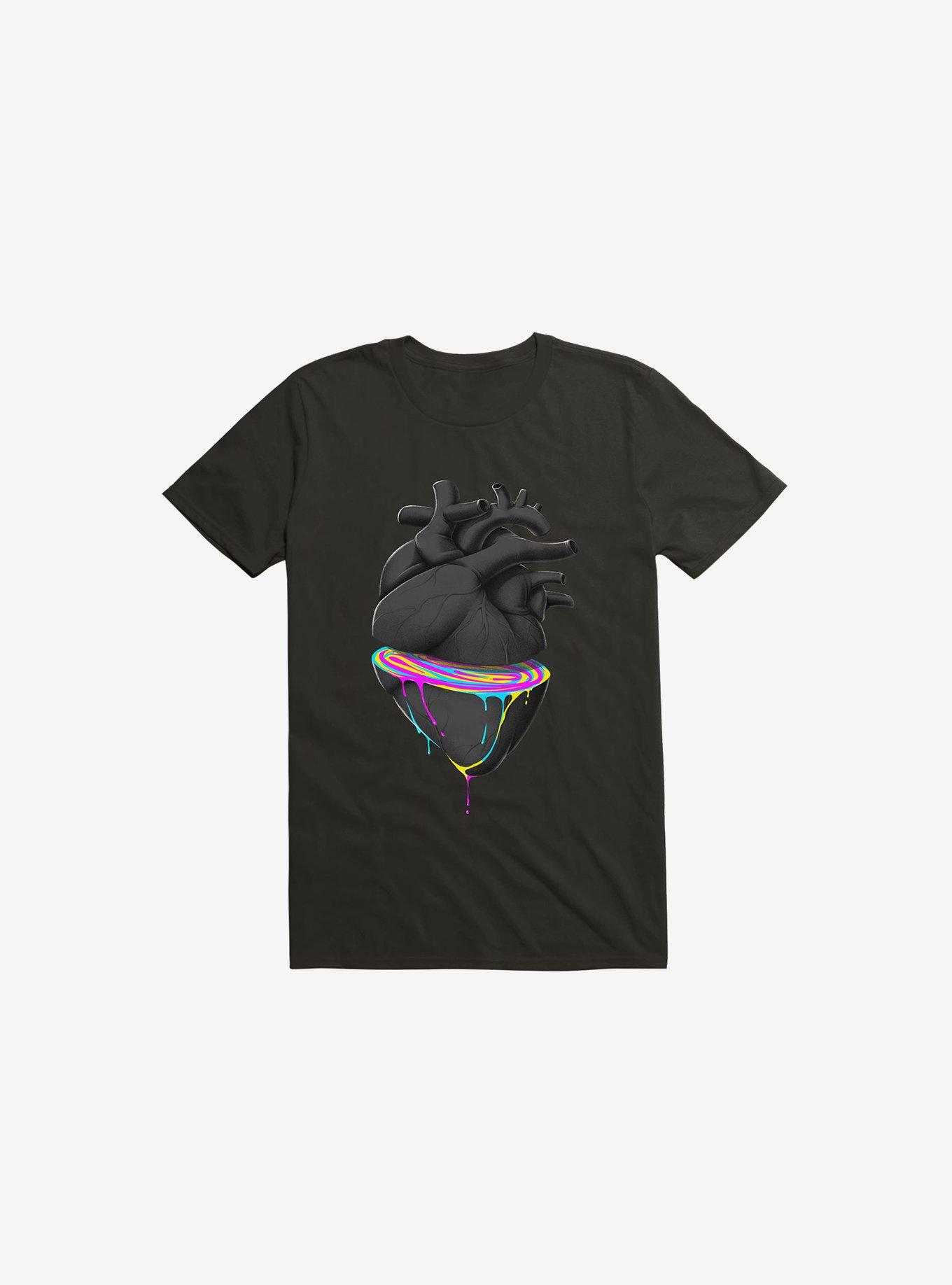 Bleeding Heart Black T-Shirt, BLACK, hi-res