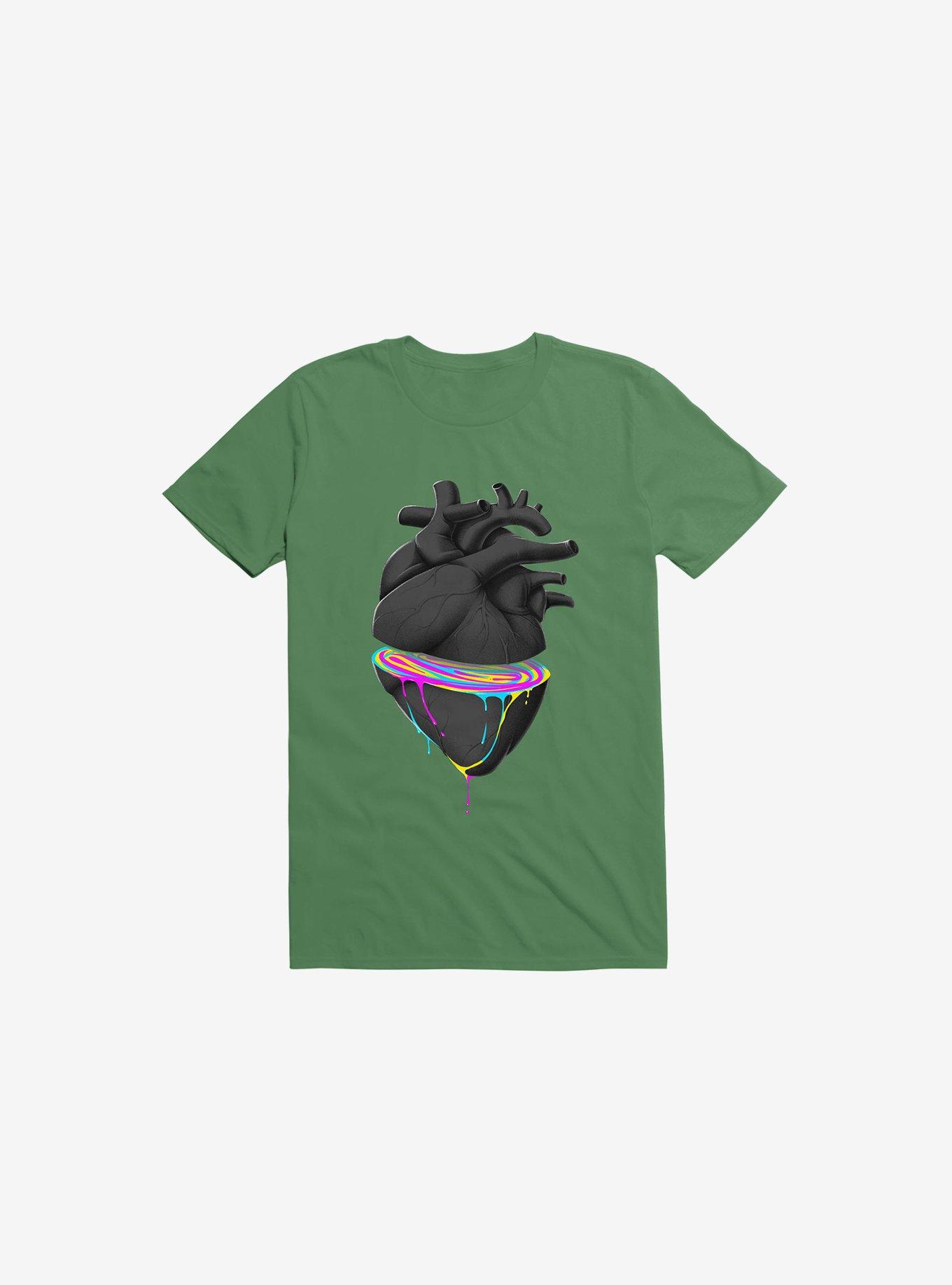 Bleeding Heart Kelly Green T-Shirt, , hi-res
