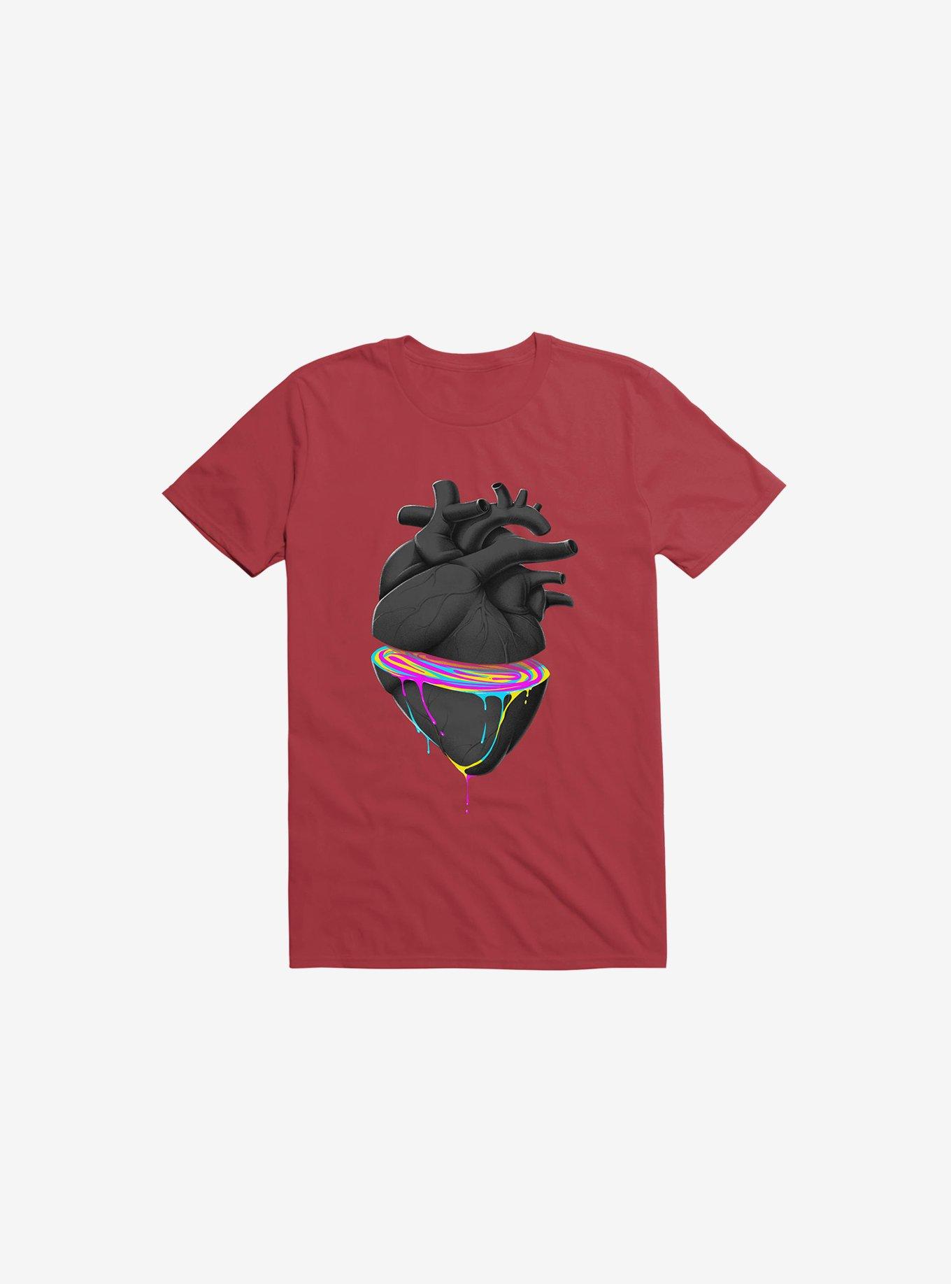 Bleeding Heart Red T-Shirt, RED, hi-res