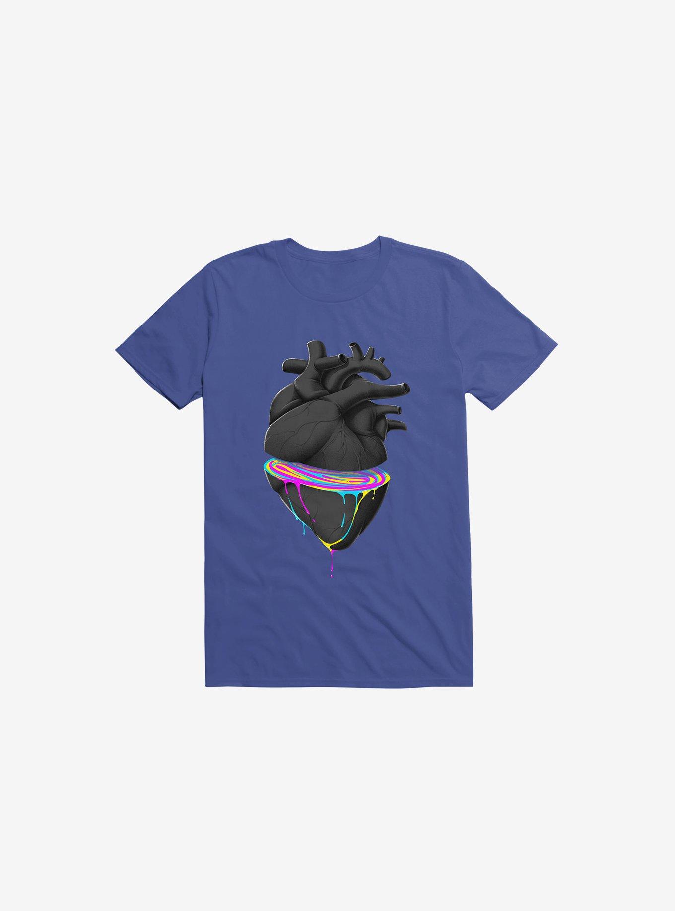 Bleeding Heart Royal Blue T-Shirt, , hi-res