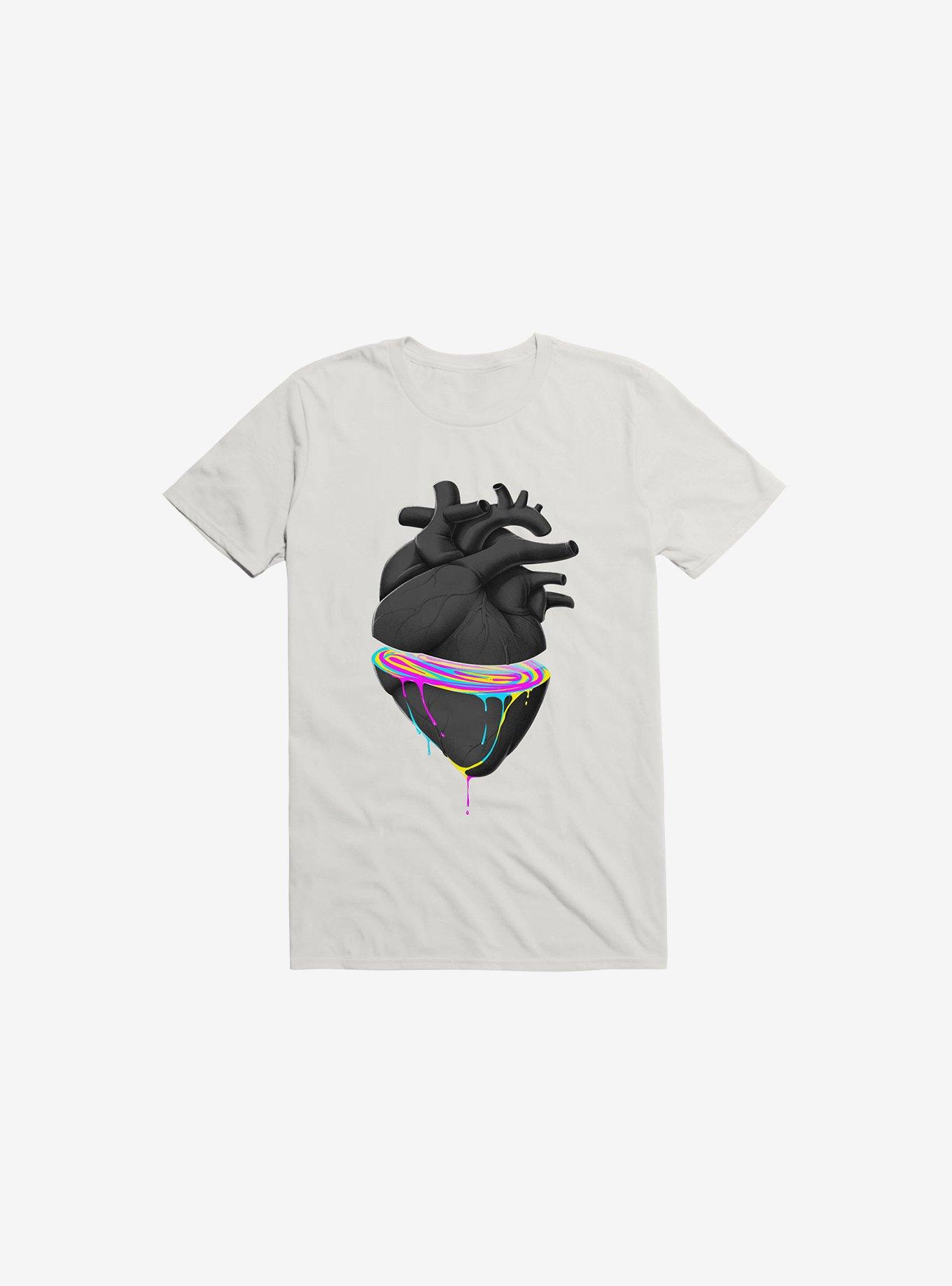 Bleeding Heart White T-Shirt, , hi-res