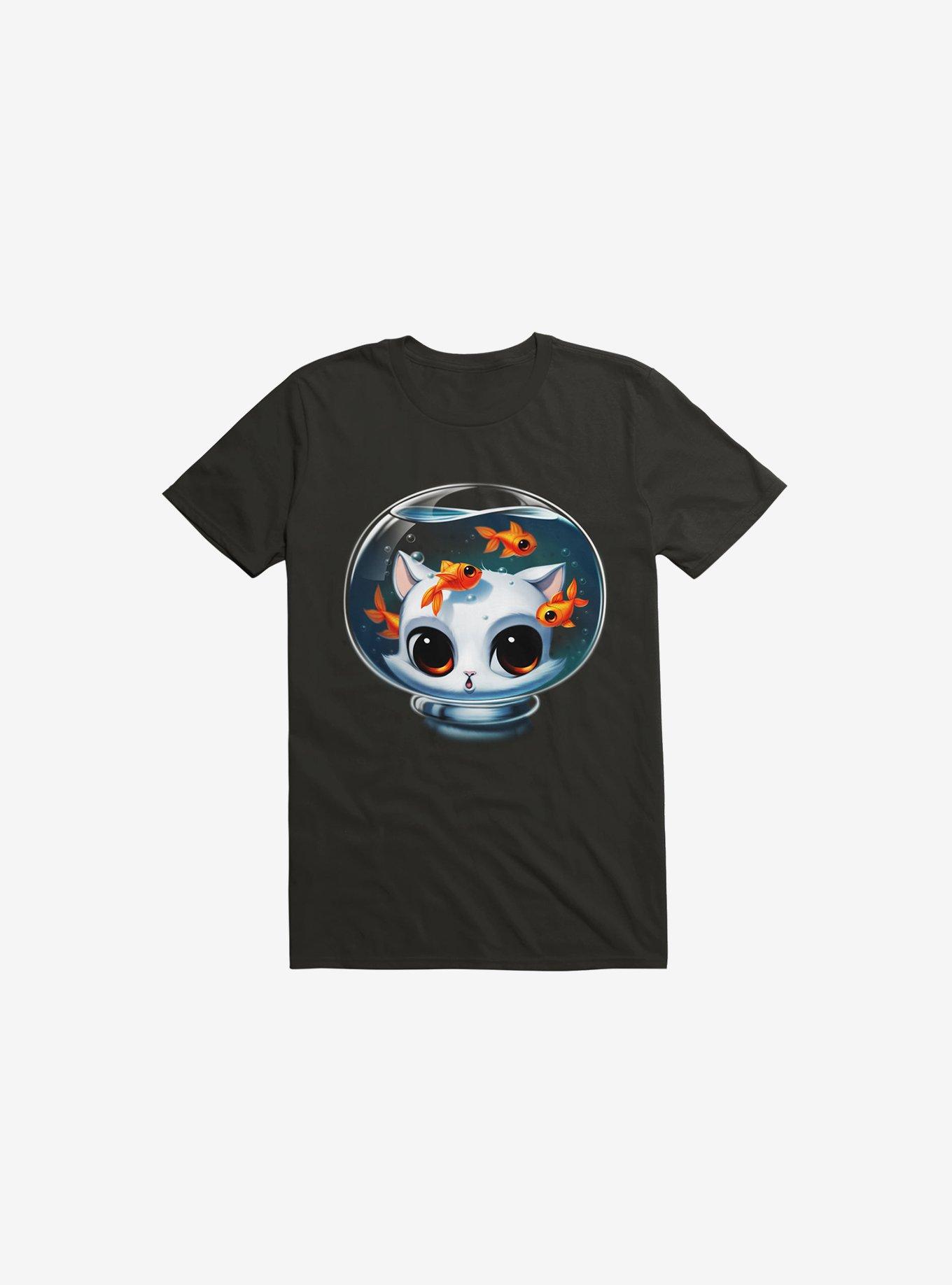 THRDLESS Castronaut Cat Black T-Shirt