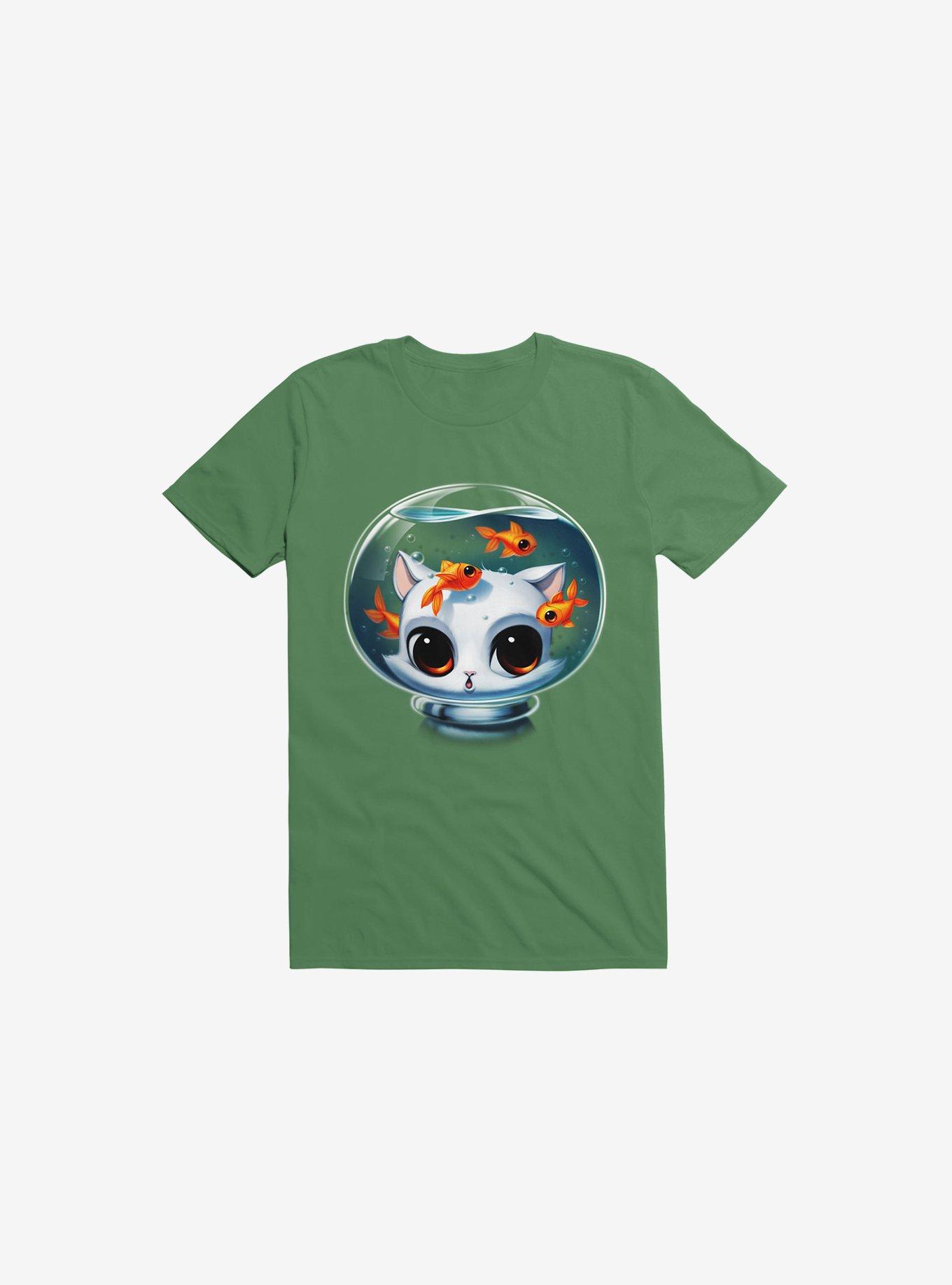 Castronaut Cat Kelly Green T-Shirt, KELLY GREEN, hi-res