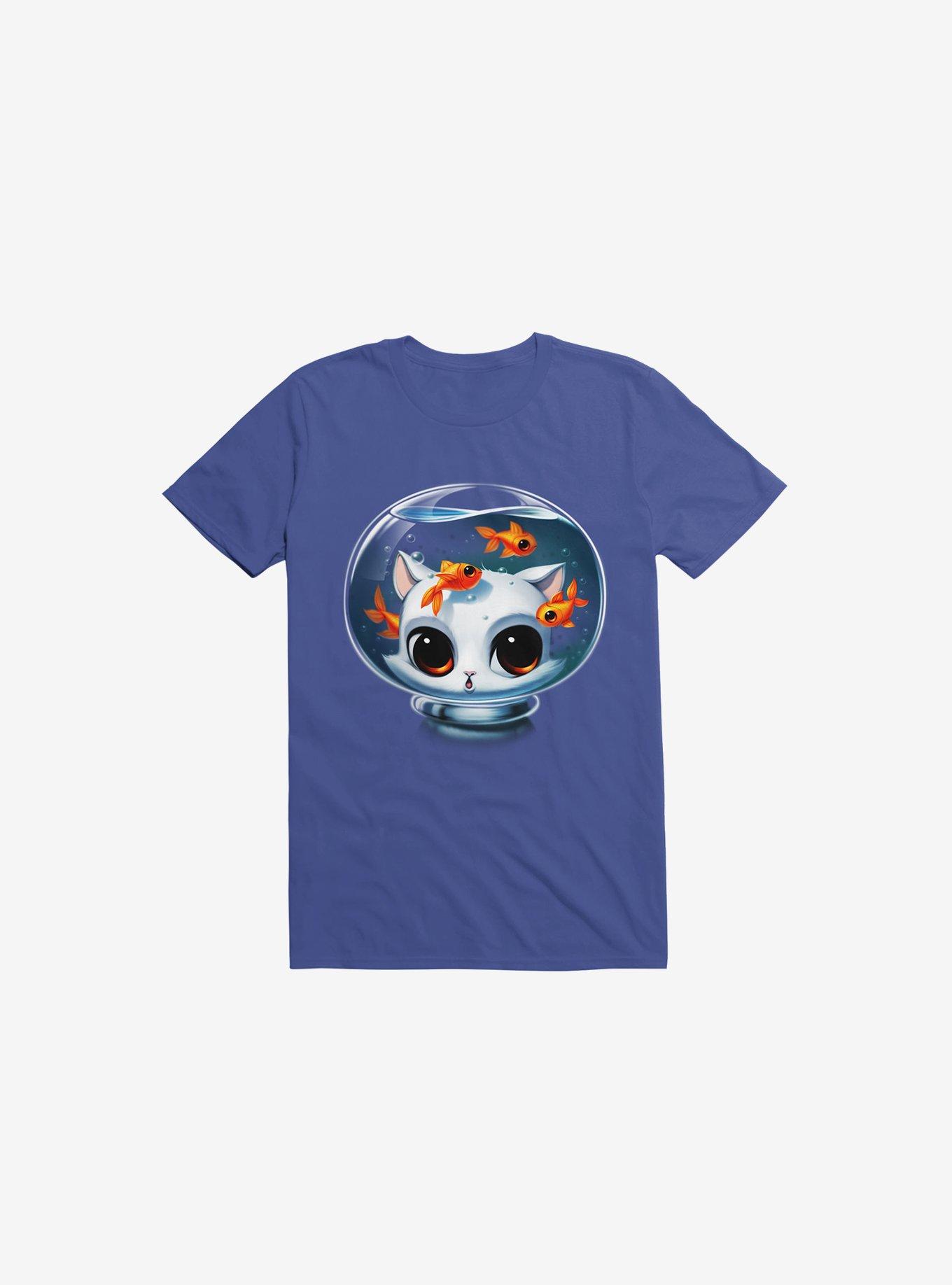 Castronaut Cat T-Shirt, ROYAL, hi-res