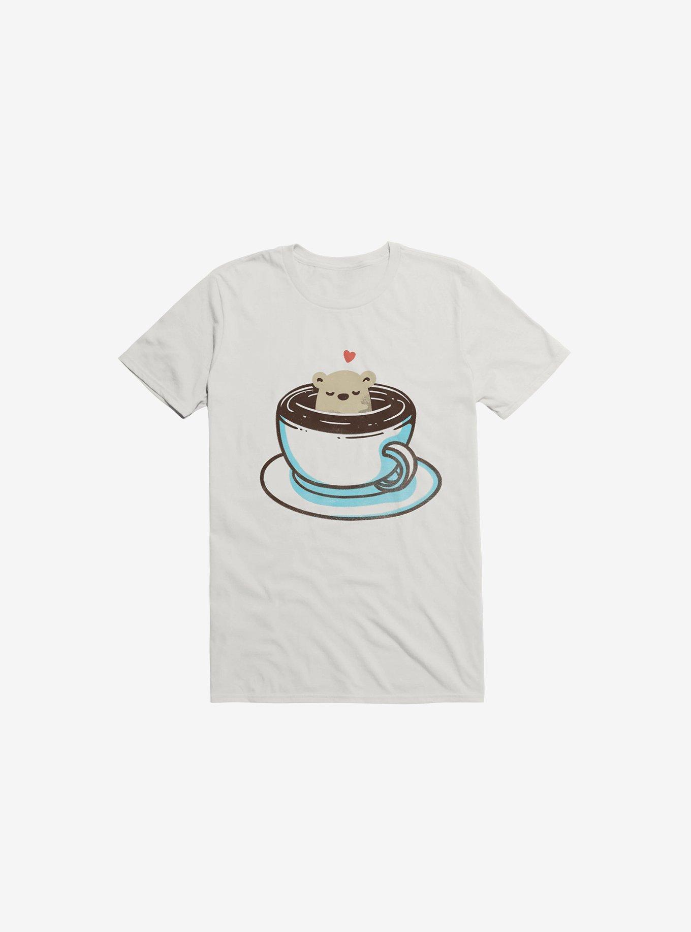 Coffee Lover White T-Shirt, WHITE, hi-res