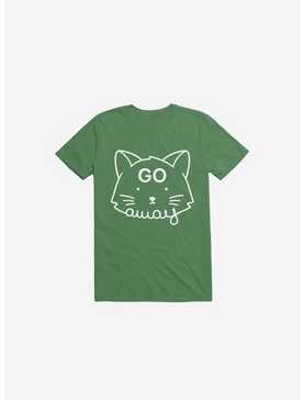 Go Away Cat Kelly Green T-Shirt, , hi-res
