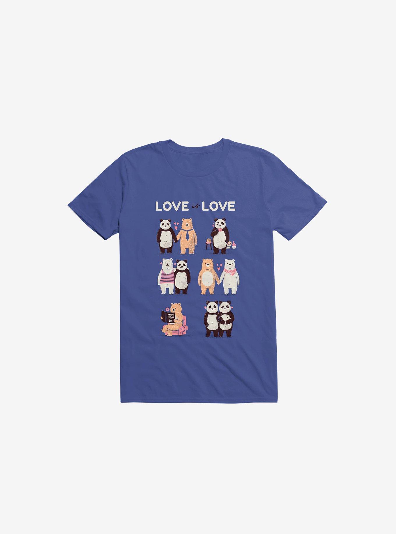 Love Is Love, Being Single Is Ok! Royal Blue T-Shirt, , hi-res