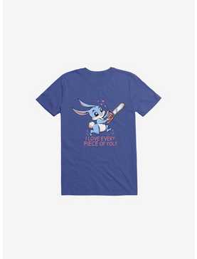 I Love Every Piece Of You Bunny Royal Blue T-Shirt, , hi-res