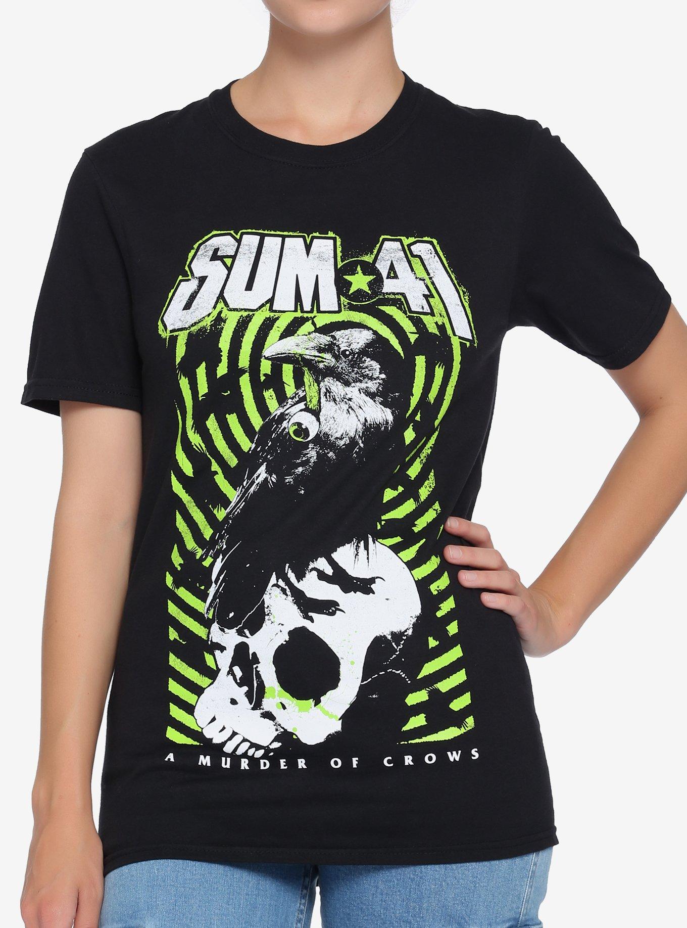 Sum 41 Crow Girls T-Shirt, BLACK, hi-res