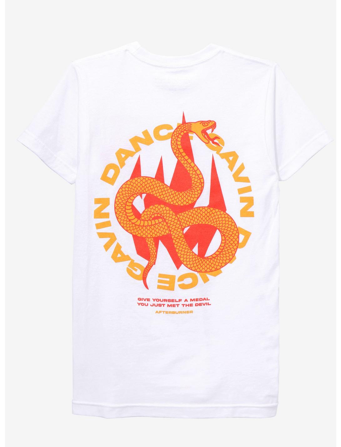 Dance Gavin Dance Snake Logo Girls T-Shirt, BRIGHT WHITE, hi-res