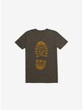 I Love Camping Boot Stamp Brown T-Shirt, BROWN, hi-res