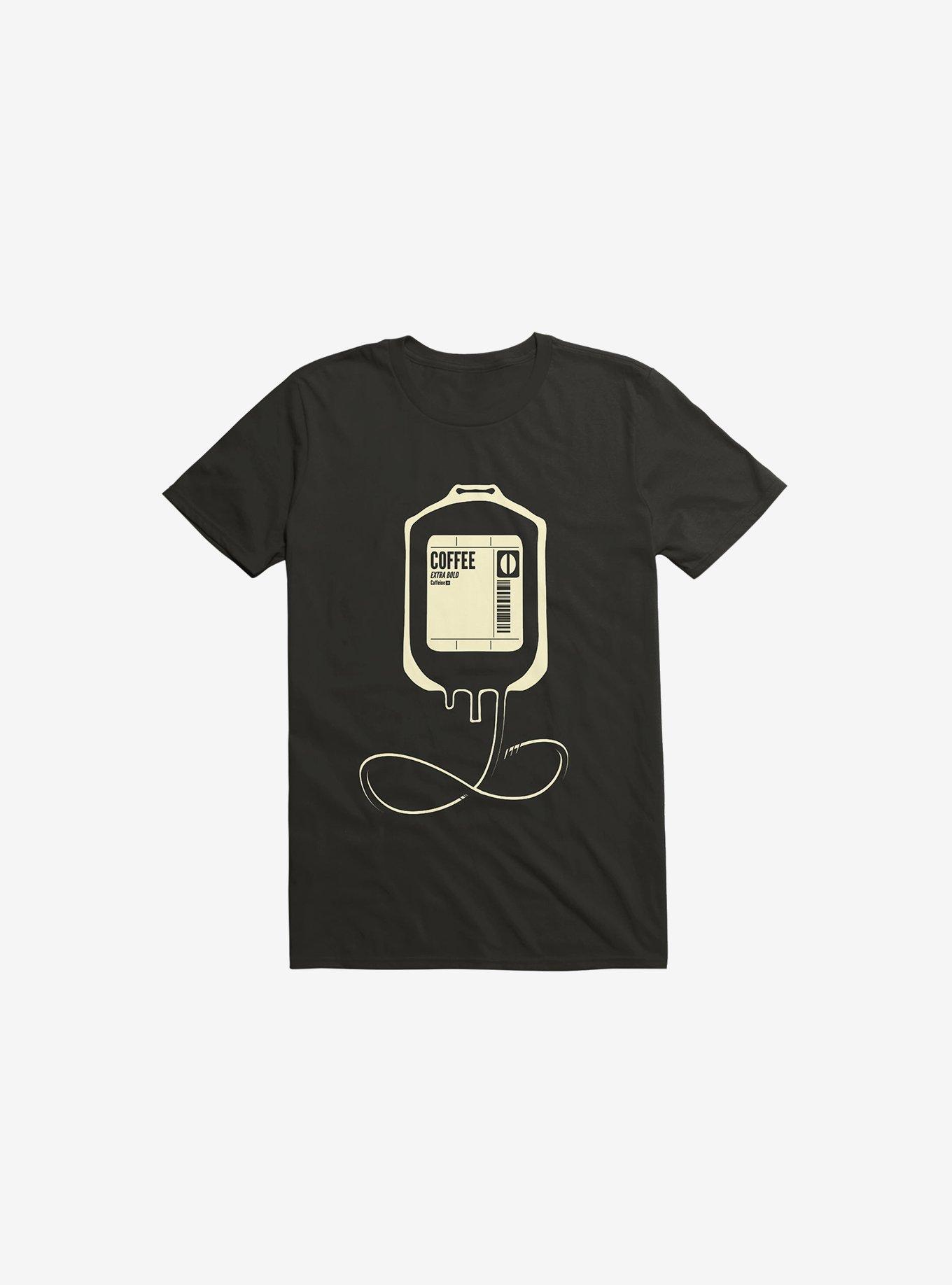 Coffee Transfusion Black T-Shirt, , hi-res